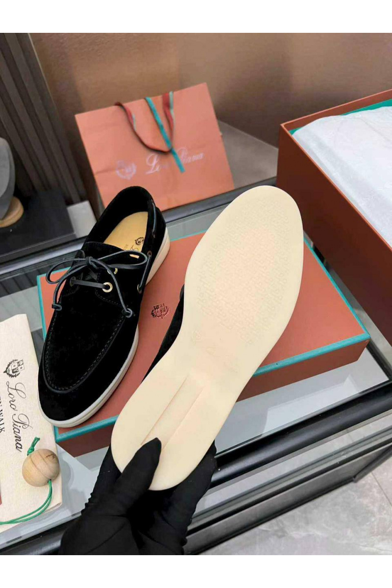 Loro Piana Женские замшевые лоферы premium