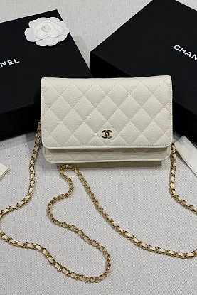 Кожаная сумка Wallet on Chain premium 19x12x4 см