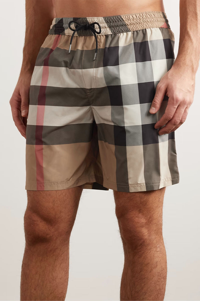 Burberry Мужские бежевые шорты check