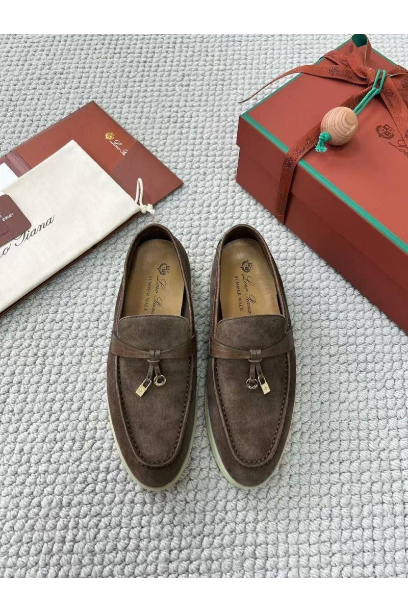 Loro Piana Женские лоферы Summer Charms Walk premium - Brown