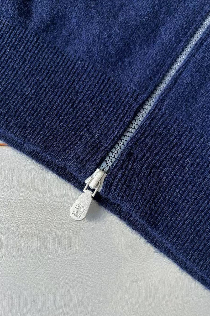 Brunеllо Сuсinеlli Кашемировый свитер Premium - Dark Blue