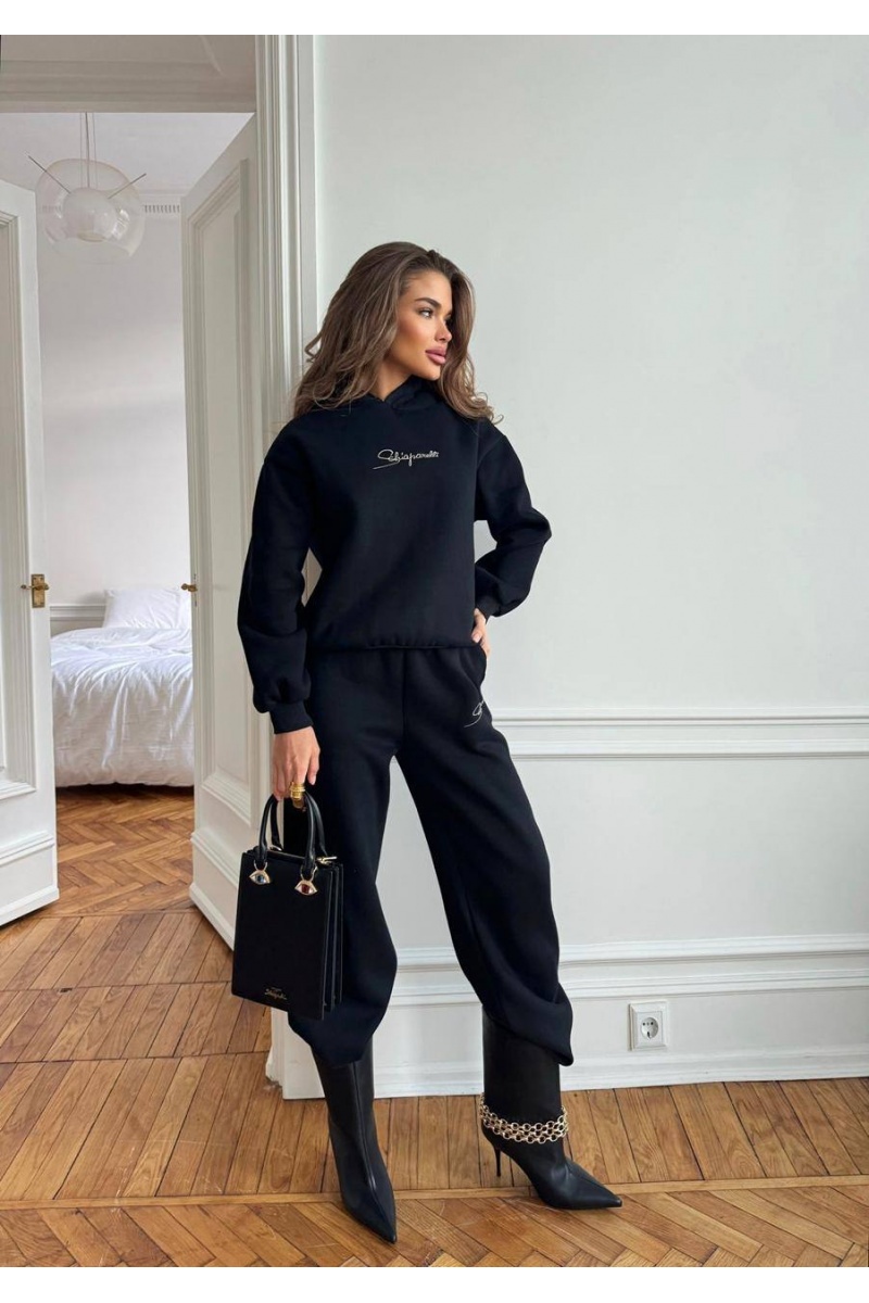 Schiaparelli Женский костюм тройка на флисе premium - Black