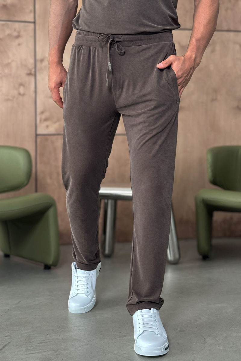 Brioni Мужские штаны коричневого цвета 