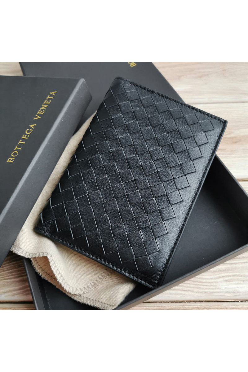 BV Кожаная обложка на паспорт - Black