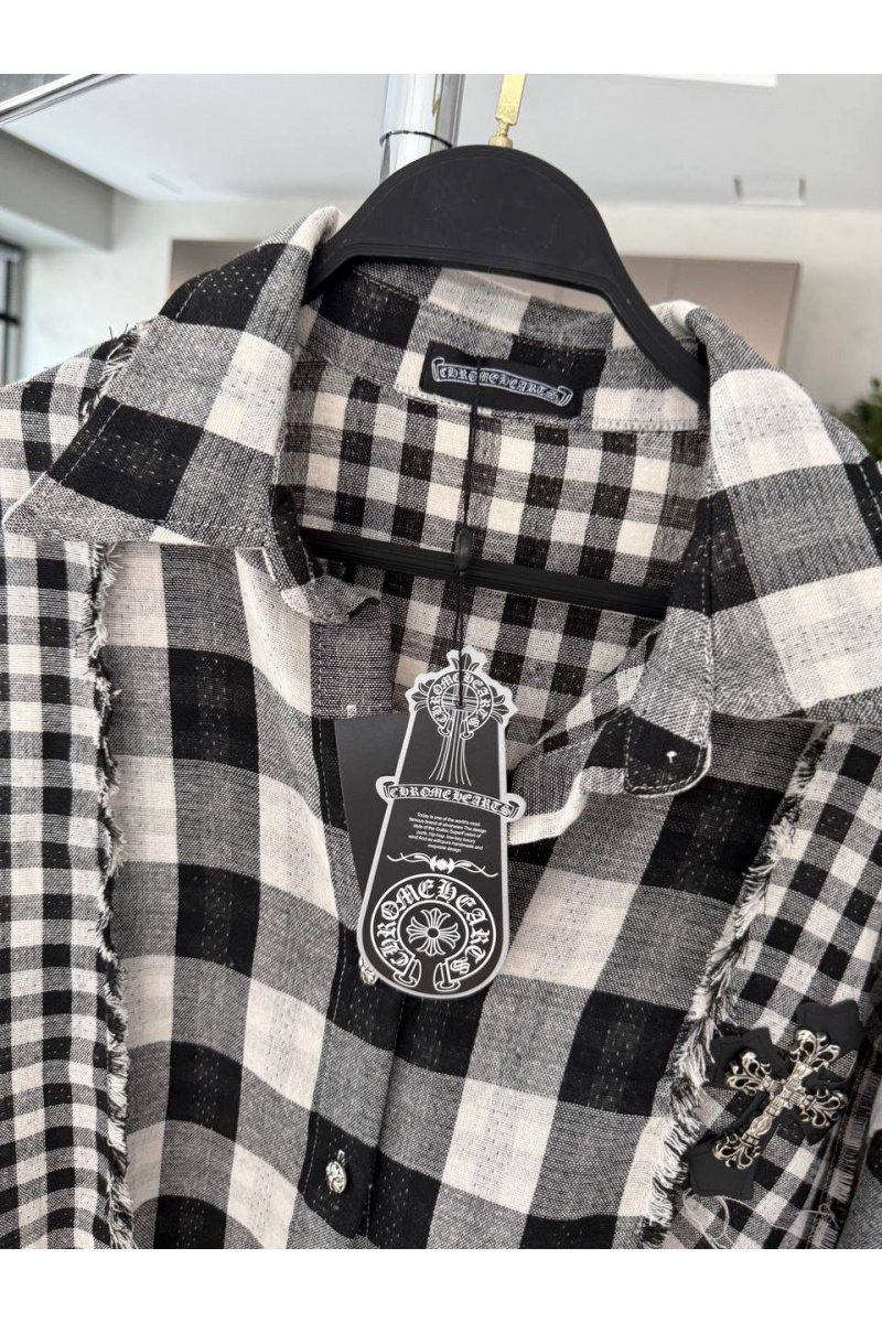 Chrome Hearts Женская рубашка в клетку premium