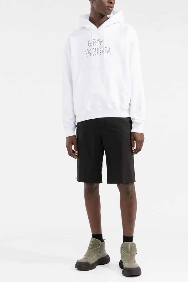 Off-White Мужское белое худи Arrows logo-print 