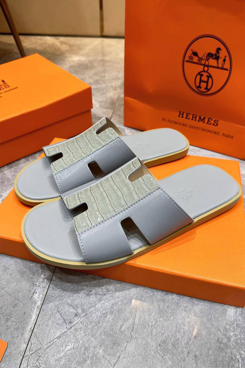 Hermes Мужские шлёпанцы Izmir - Grey
