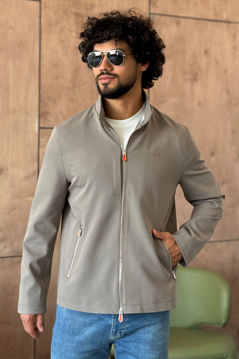 Hermes Мужская серая куртка 