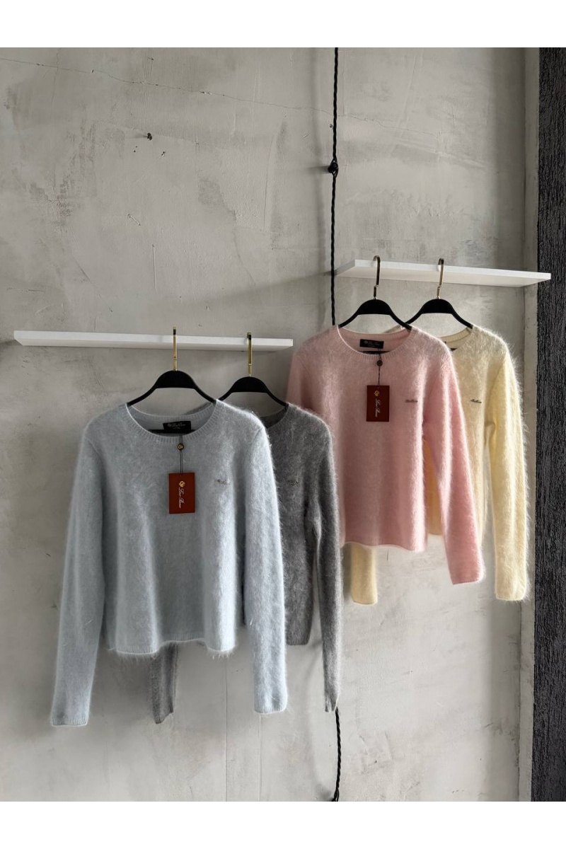 Loro Piana Женский шерстяной свитер premium