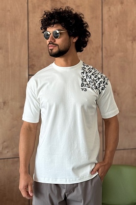 Мужская белая футболка 