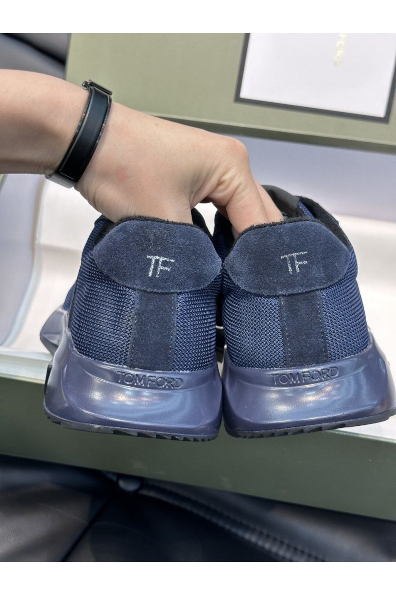 Tom Ford Мужские кроссовки синего цвета