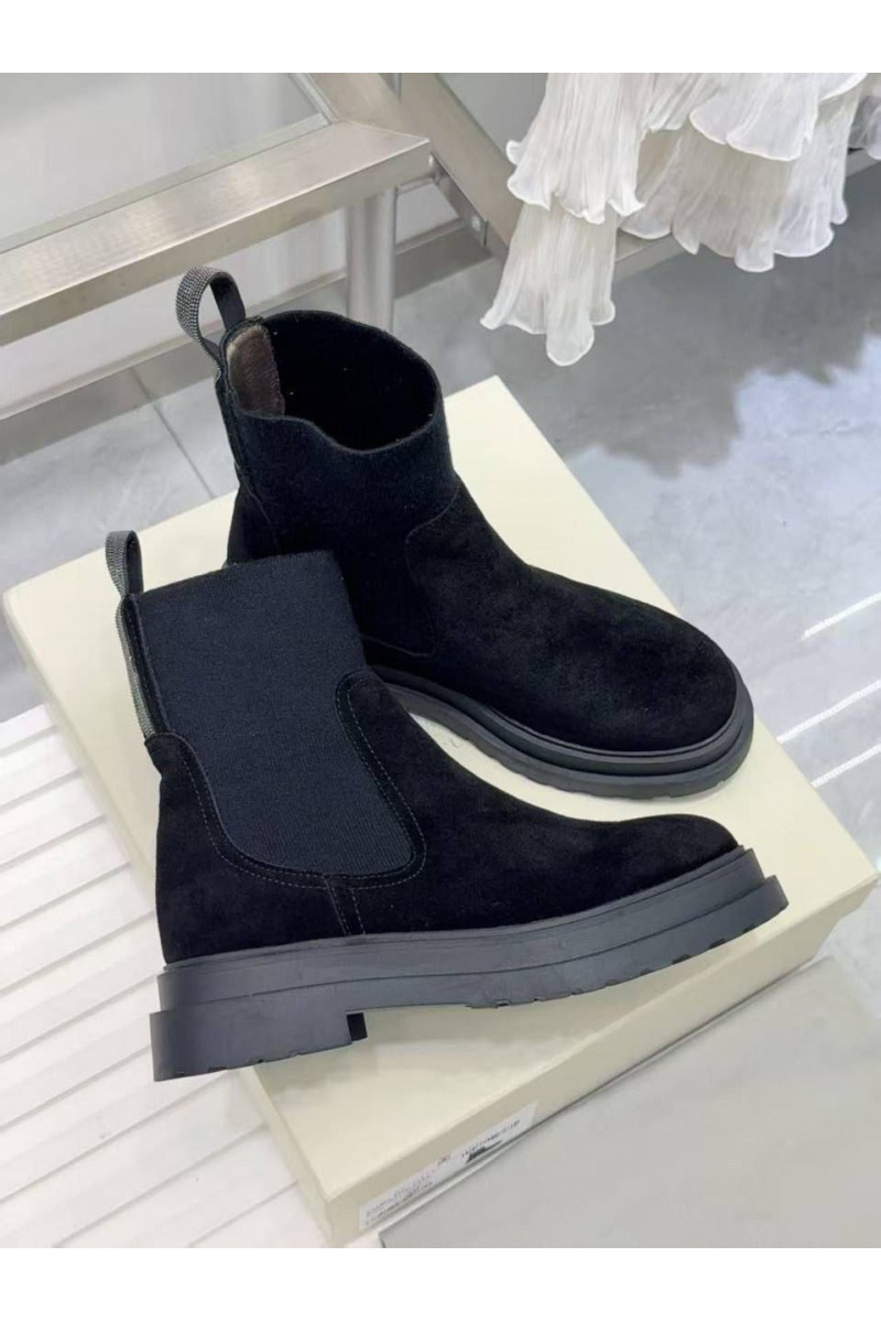 Brunеllо Сuсinеlli Женские замшевые сапоги premium - Black