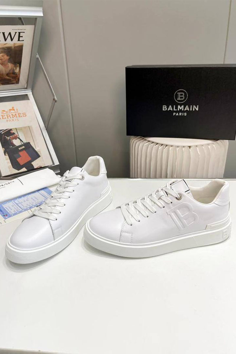 Balmain Мужские кожаные кроссовки B-Court