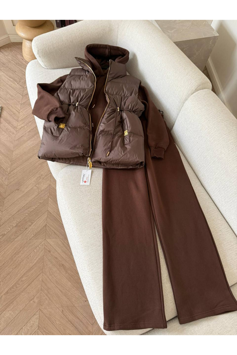 Schiaparelli Женский костюм тройка на флисе premium - Brown