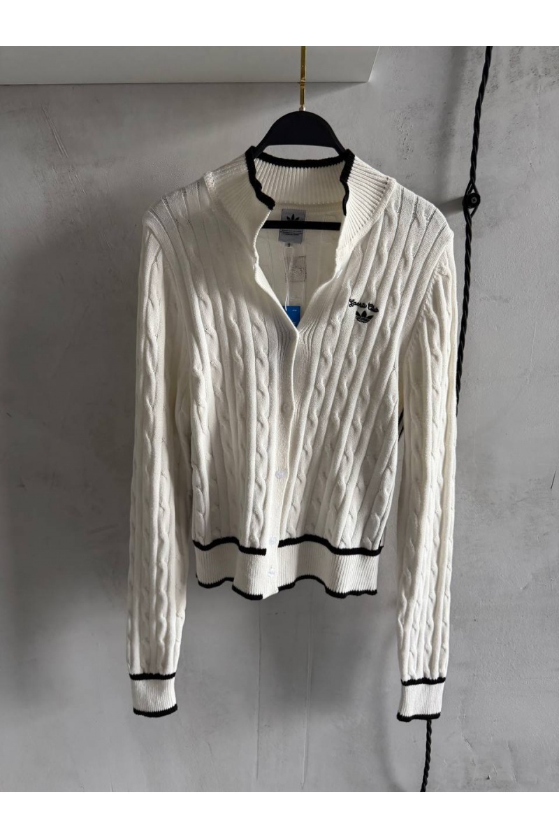 Adidas Женский кардиган белого цвета premium