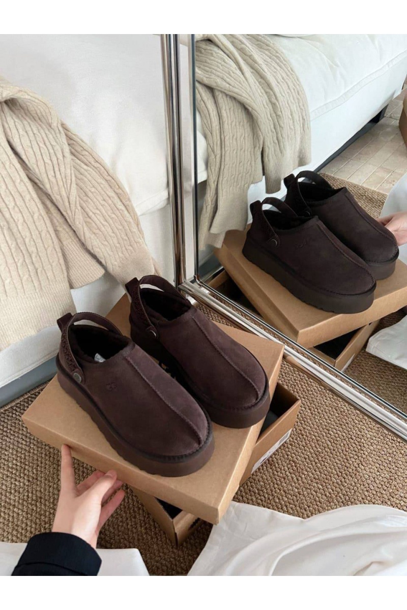 UGG Замшевые женские слиперы с мехом Lanah
