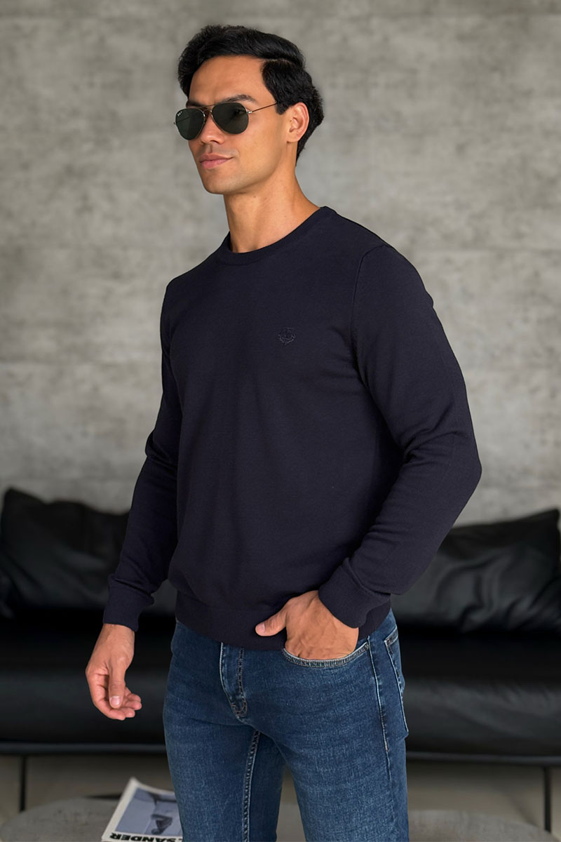 Loro Piana Мужской тёмно-синий джемпер 