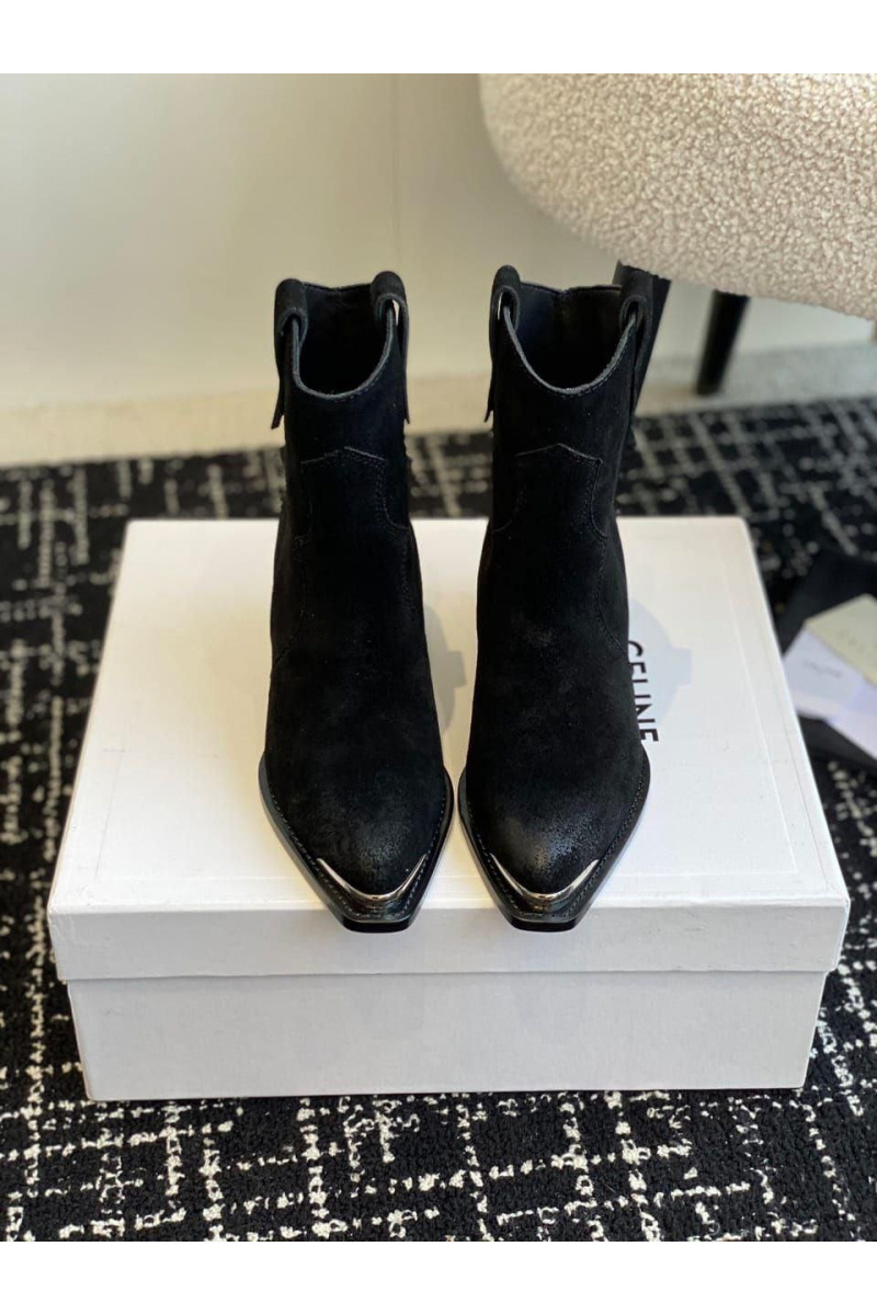 Celine Женские замшевые сапоги premium - Black