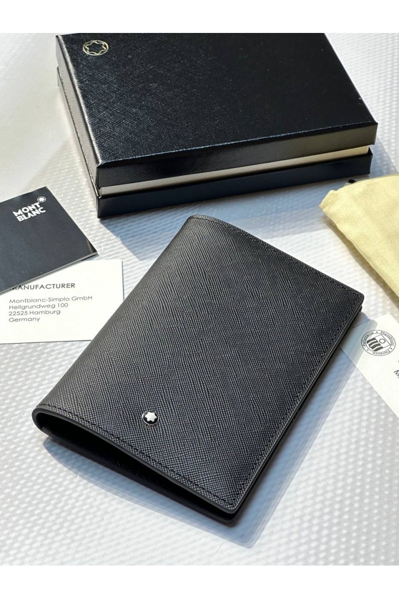 Montblanc Кожаная обложка для паспорта Premium 14x10 см
