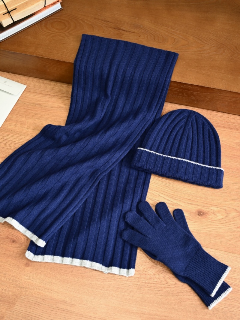 Brunеllо Сuсinеlli Кашемировая шапка premium - Purplish Blue