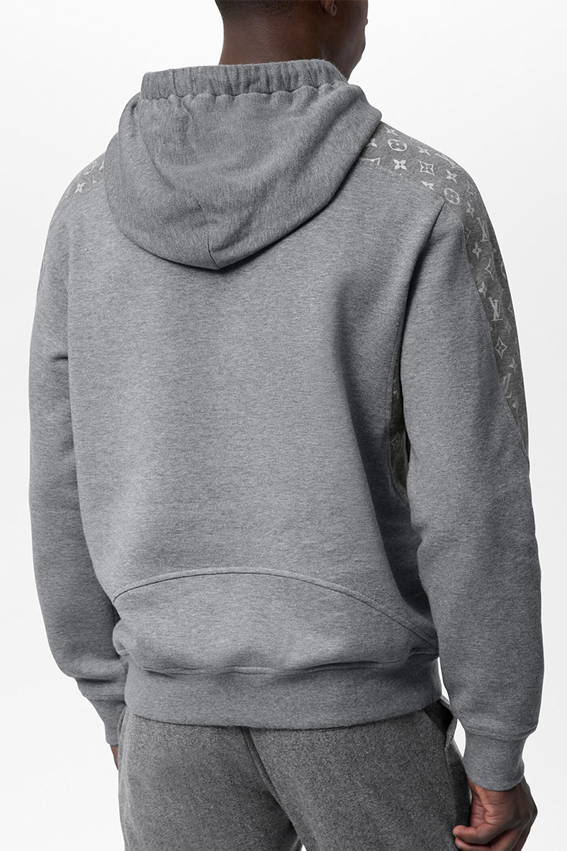 Lоuis Vuittоn Мужское серое худи Monogram Circle 