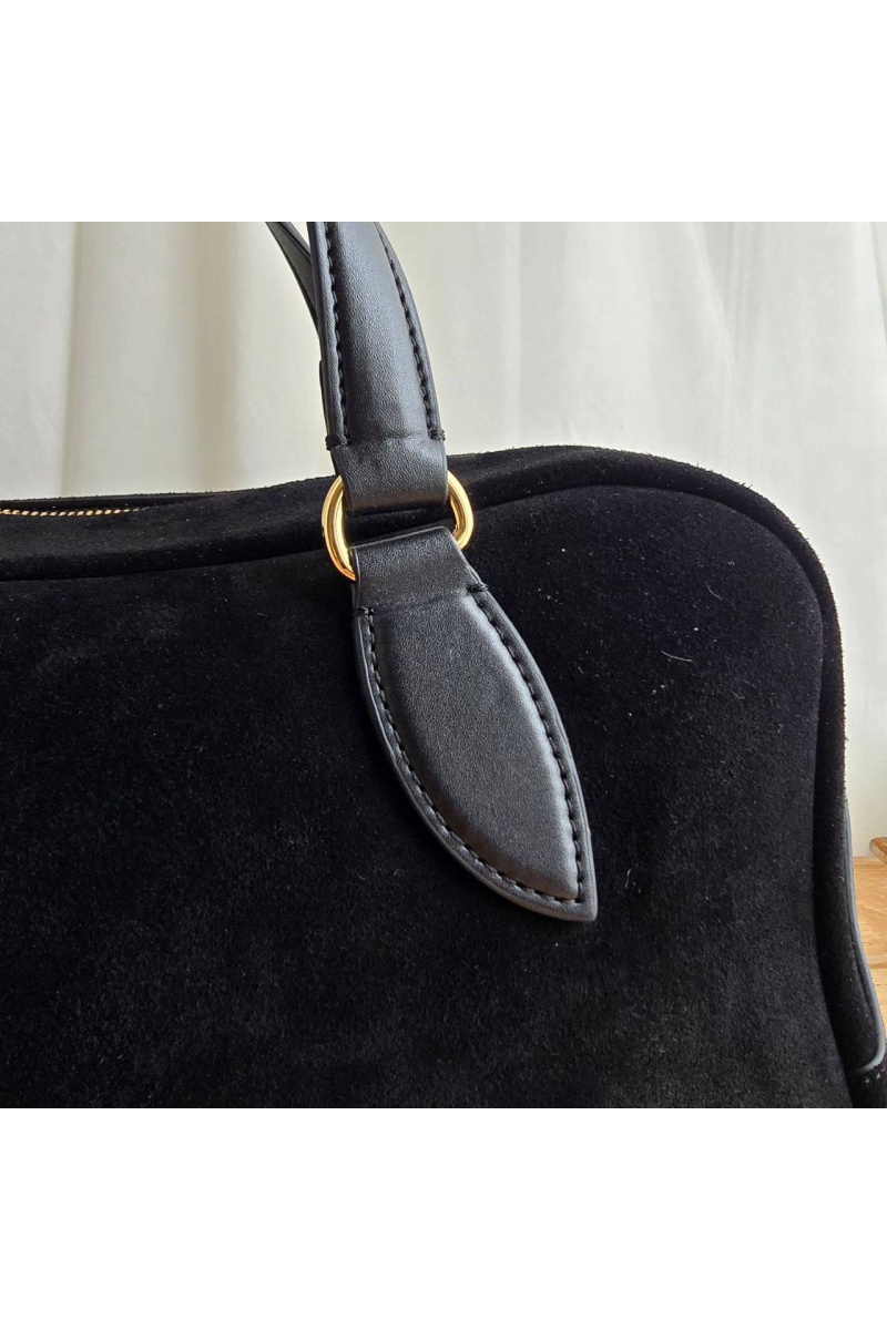 Loro Piana Замшевая сумка Medium Needle 39x23 см