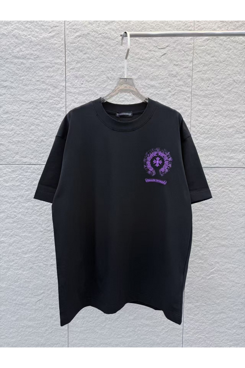 Chrome Hearts Чёрная оверсайз футболка premium