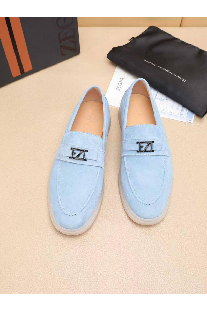 Zegna Мужские замшевые лоферы 