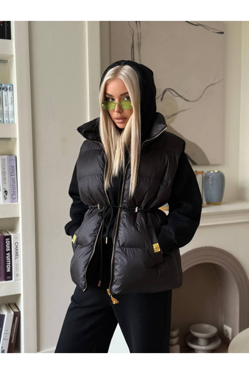 Schiaparelli Женский костюм тройка на флисе premium - Black