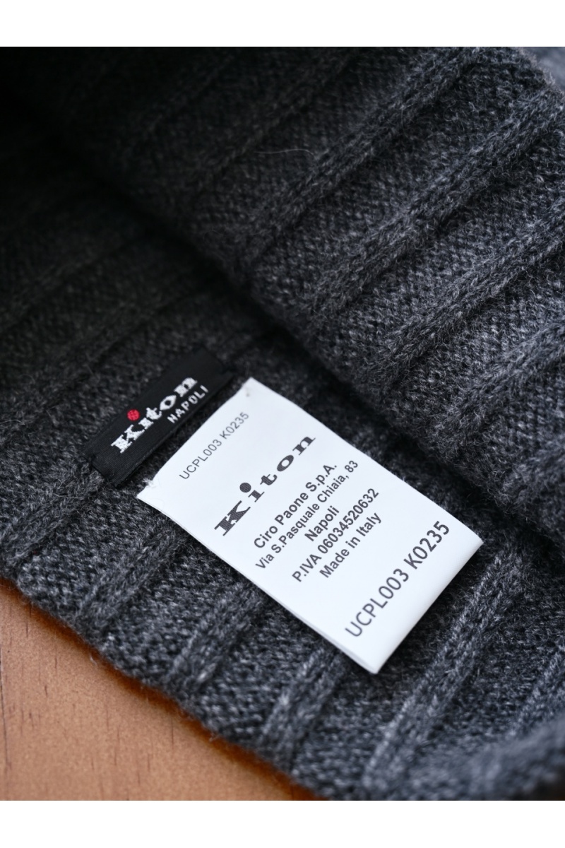 Kiton Кашемировая шапка premium - Grey