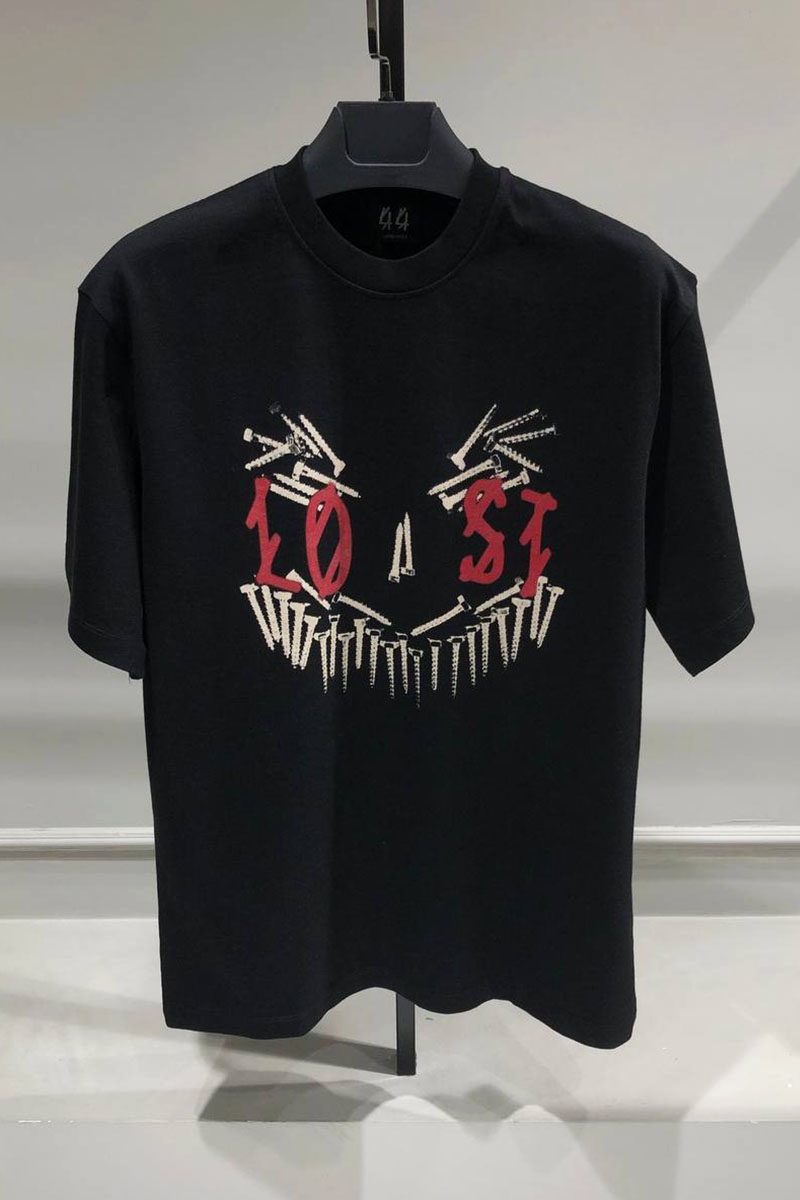 Designer Clothing Чёрная оверсайз футболка 44 LABEL GROUP