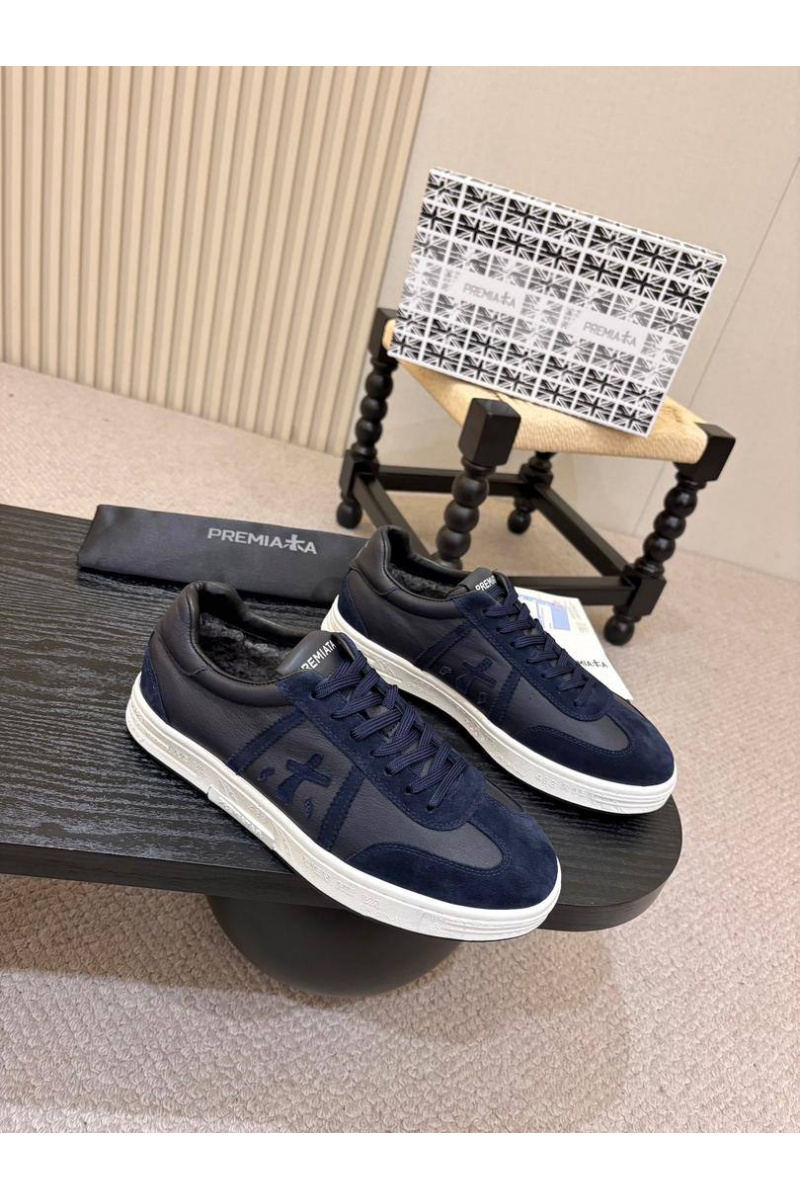 Premiata Комбинированные кроссовки с мехом Bonnie