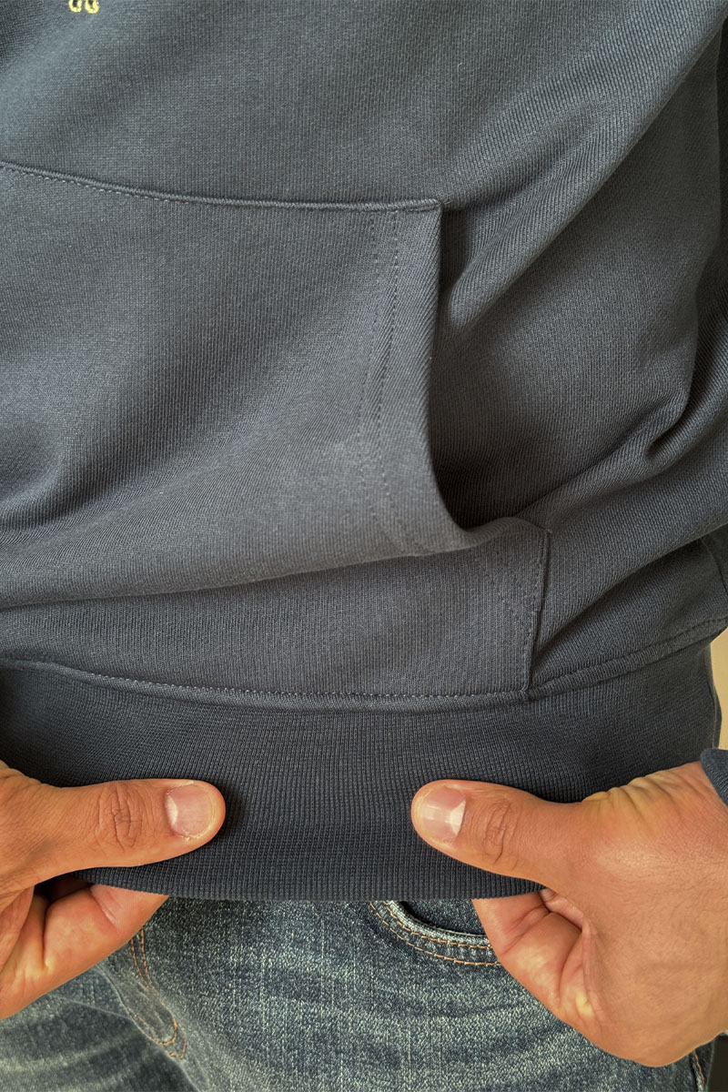 Kenzo Тёмно-синее худи Tiger Head embroidered