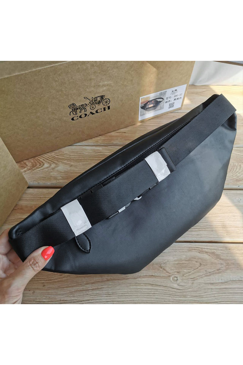 Coach Кожаная сумка на пояс Coach Track - Black*
