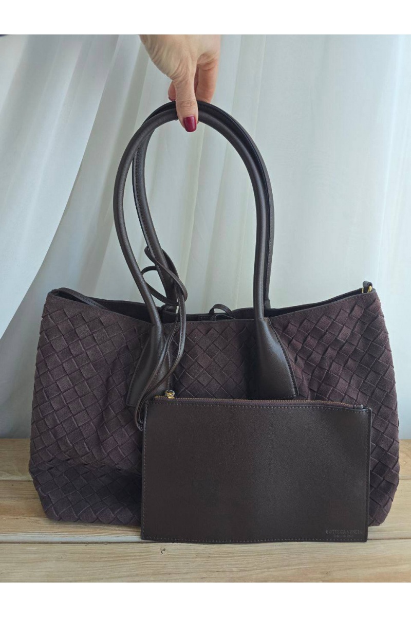 BV Замшевая сумка intrecciato 42x26