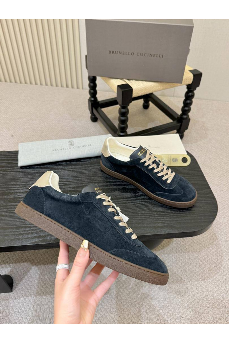 Brunеllо Сuсinеlli Замшевые кроссовки low-top - Navy