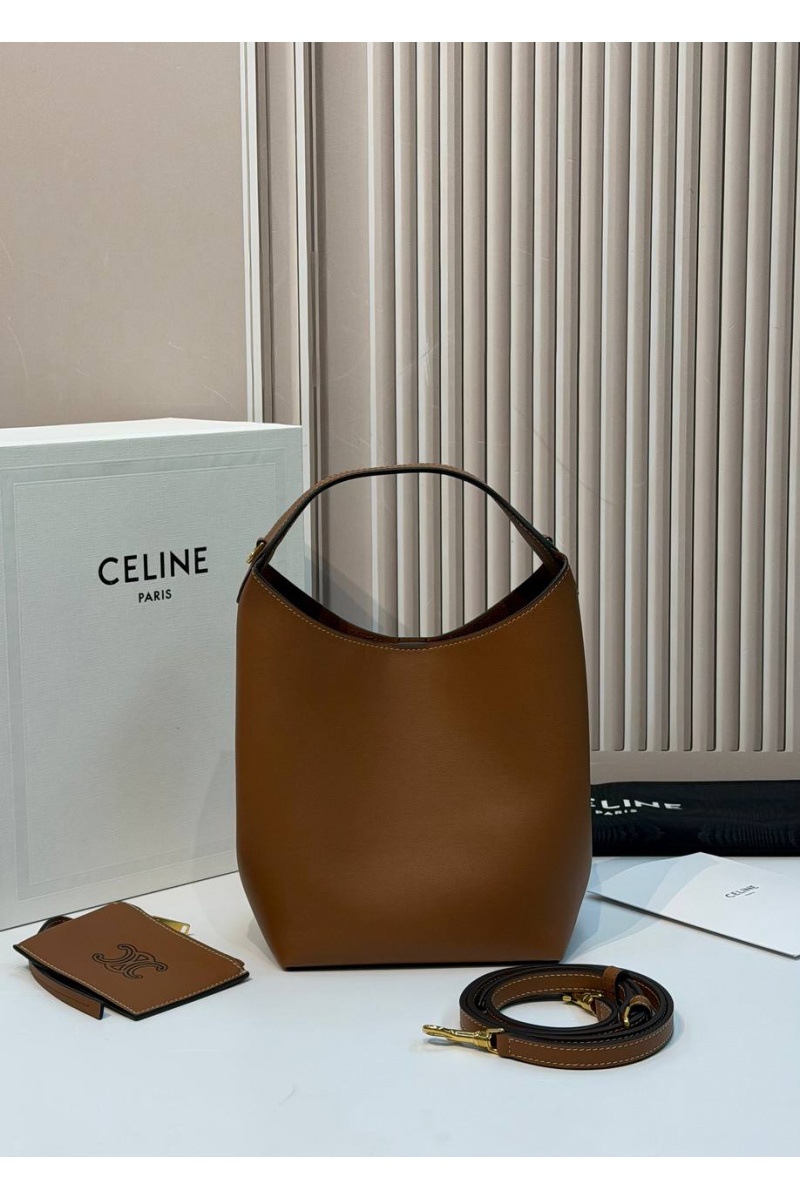 Celine Кожаная сумка Small Hobo premium 18x31x6 см