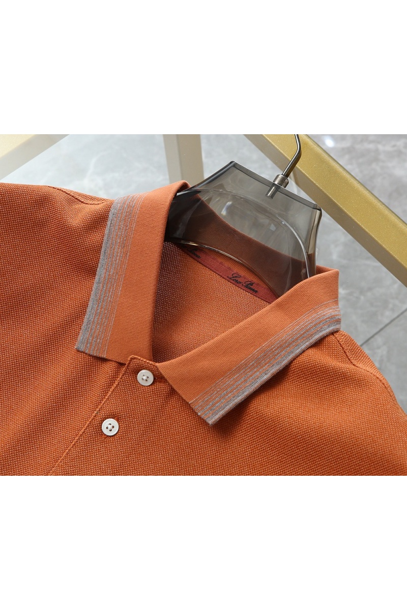 Loro Piana Мужское оранжевое поло premium