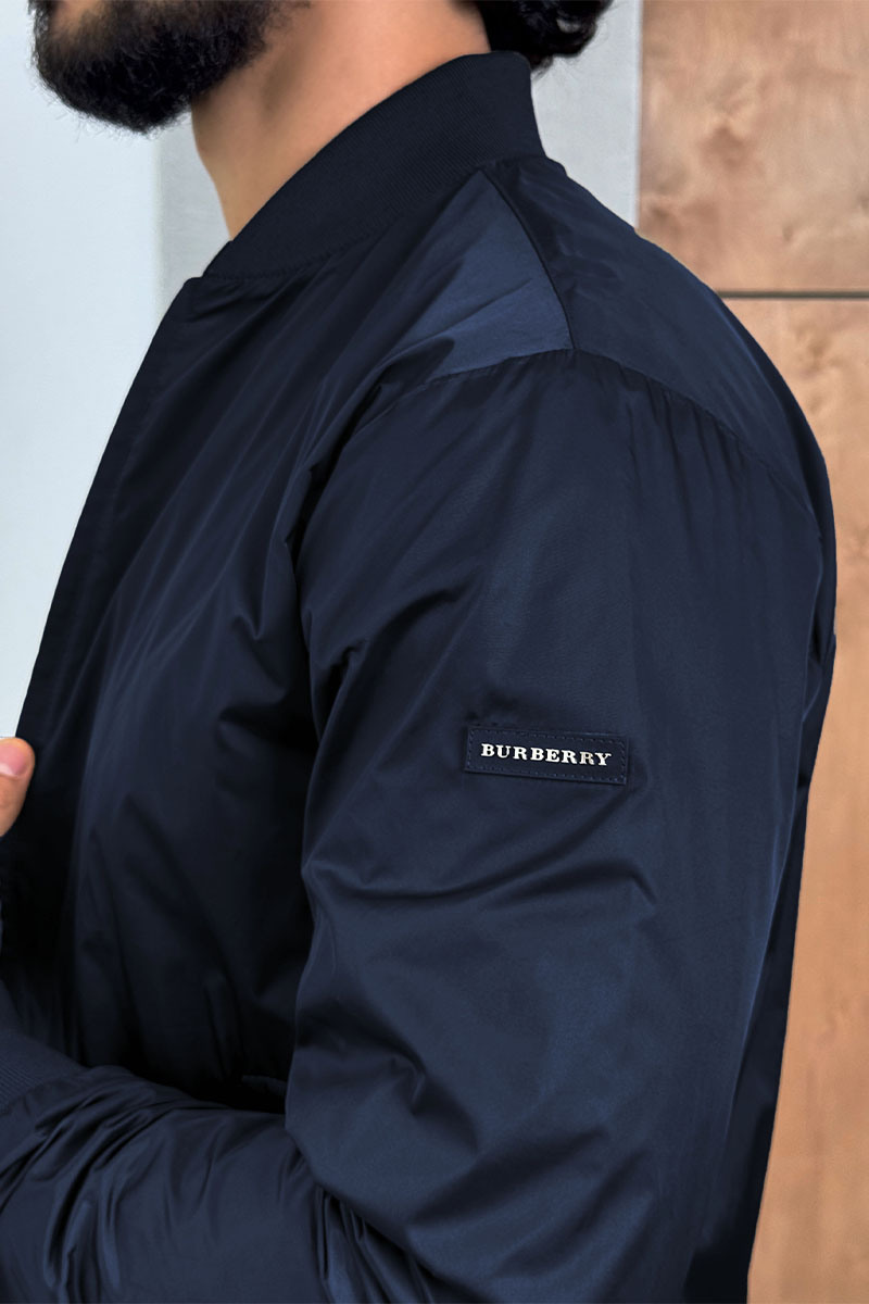 Burberry Мужской бомбер тёмно-синего цвета