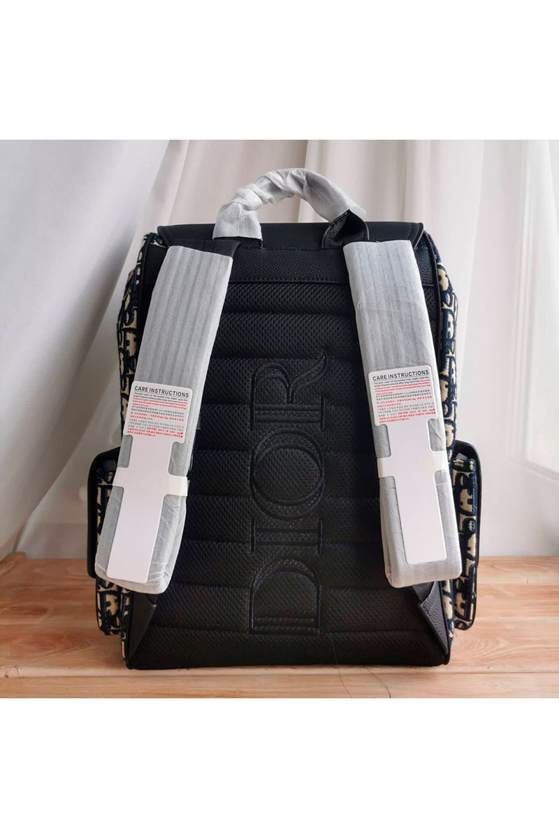 Dior Рюкзак Oblique Jacquard Saddle 40x28 см (2 расцветки)