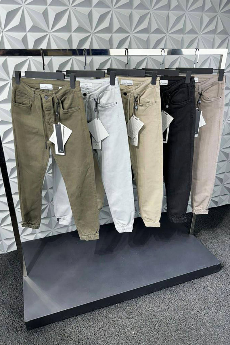 Stone Island Мужские серые джоггеры compass-patch 