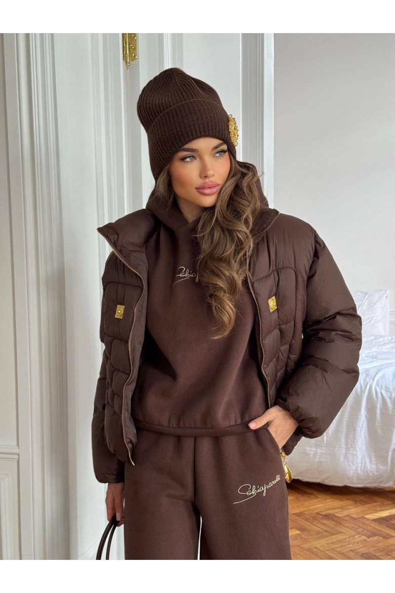 Schiaparelli Женский костюм тройка на флисе premium - Brown