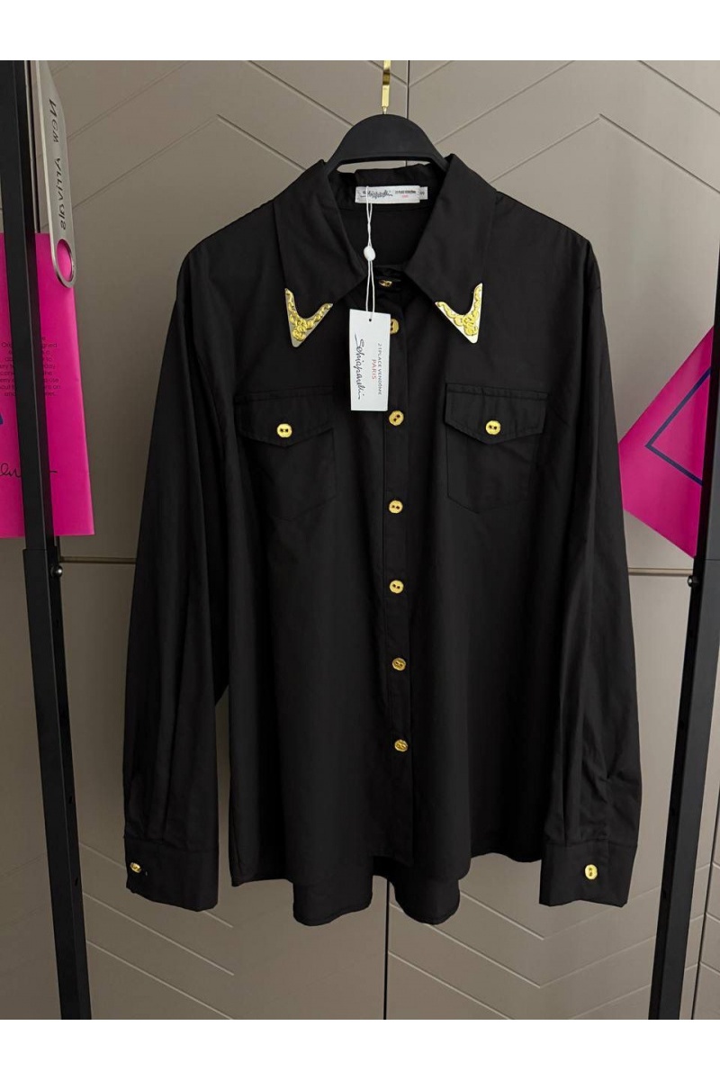 Schiaparelli Женская чёрная рубашка premium