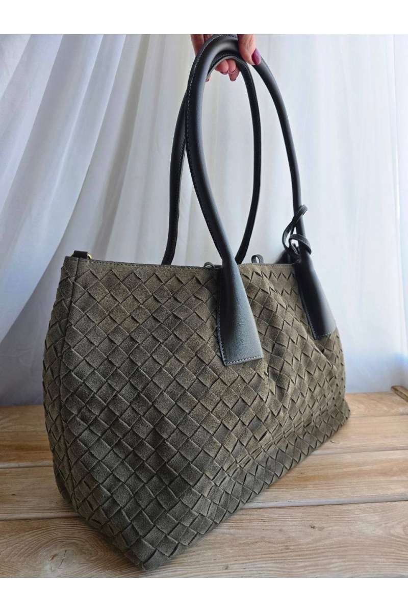 BV Замшевая сумка intrecciato 42x26