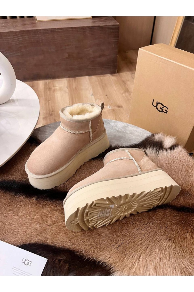 UGG Женские ботинки Classic Ultra Mini Platform - Beige