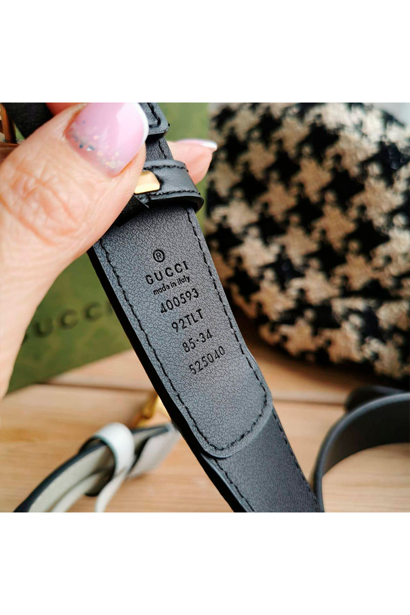 Gucci Брендовый ремень GG Marmont (длина 80 / 85 см)