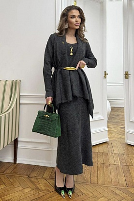 Женский костюм двойка premium - Black