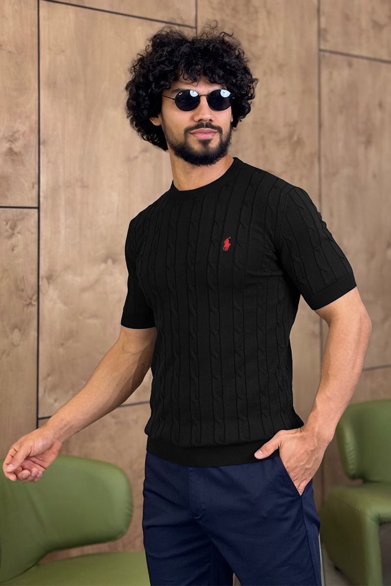 Polo Ralph Lauren Мужская чёрная футболка 