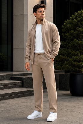 Спортивный костюм logo-embroidered - Beige