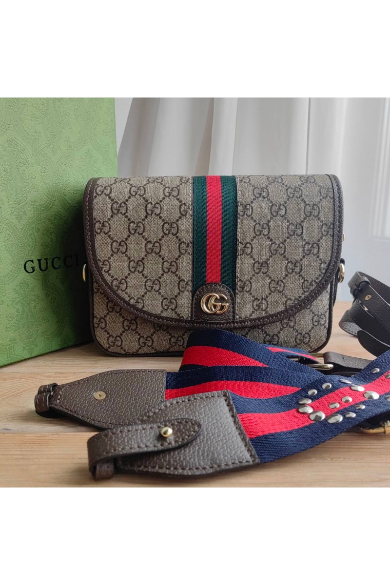 Gucci Женская сумка Ophidia GG mini 21x15 см
